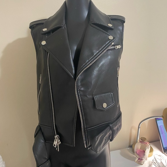 Theory Faux Leather Vest for Women - Picture 4 of 4